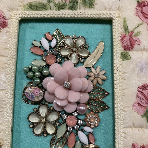 ORIGINAL JEWELRY ART COLLAGE. UNIQUE HANDMADE OOAK GIFT π HOME DECOR - Picture 11 of 11